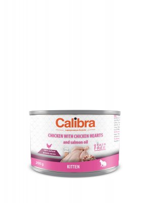 Calibra Cat Kitten Chicken-Chicken Hearts 200 g