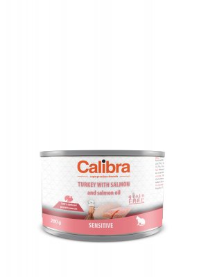 Calibra Cat Sensitive Turkey-Salmon 200 g