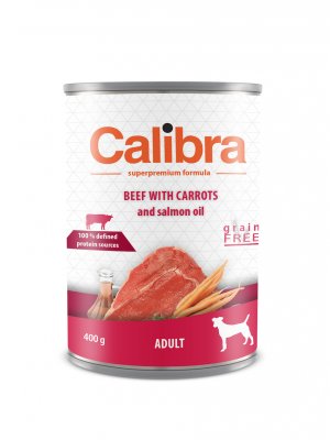 Calibra Dog Adult Beef With Carrots 400 g