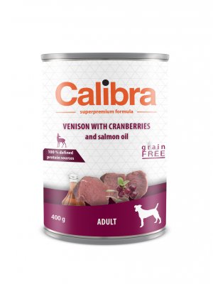 Calibra Dog Adult Venison With Cranberries 400 g