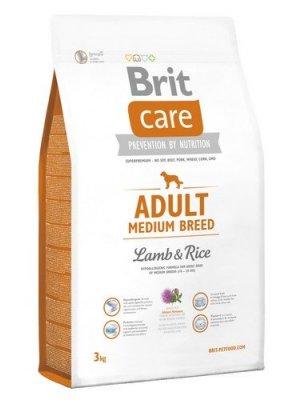Brit Care Adult Medium Jagnięcina z Ryżem 3 kg