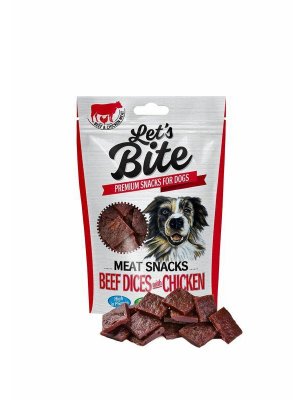 Brit Let’s Bite Meat Snacks Beef Dices with Chicken 80g