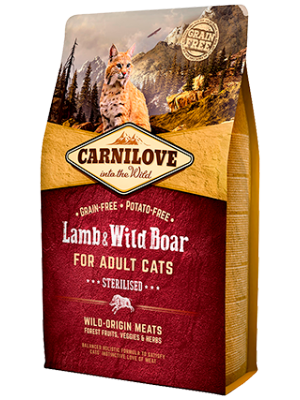 Carnilove Cat Lamb&Wild Boar Sterilised 2kg