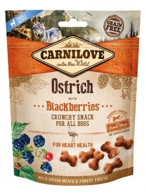 Carnilove Dog Snack Fresh Crunchy Ostrich and Blackberries 200g