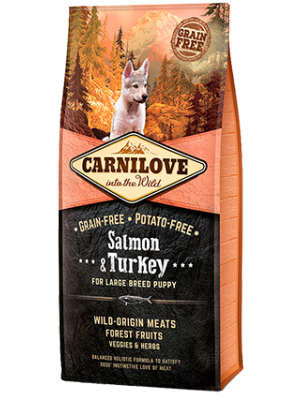 Carnilove Salmon & Turkey For Large Breed Puppy 12kg