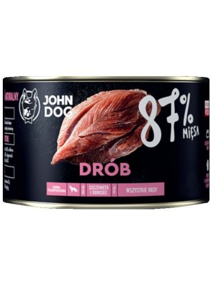 John Dog Karma Mokra Premium Drób 87% 410g