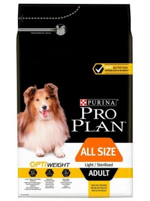 Purina Pro Plan All Size Adult Light / Sterilised Kurczak 3kg