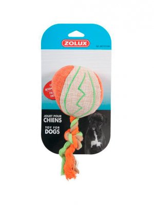 Zolux Piłka ze sznurkiem - Pomarańczowa 