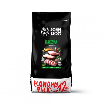 John Dog Karma Sucha Premium Kaczka z Królikiem dla Małych Psów 12kg