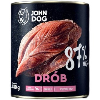 John Dog Karma Mokra Premium Drób 87% 850g