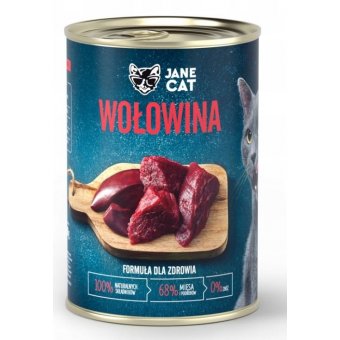 Jane Cat (John Dog) Karma Mokra Premium Jane Cat Wołowina 400g 