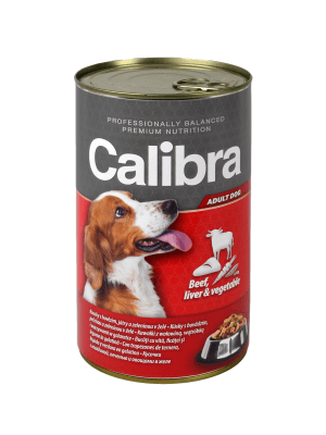 Calibra Dog Adult Beef, Liver & Vegetables 1240 g
