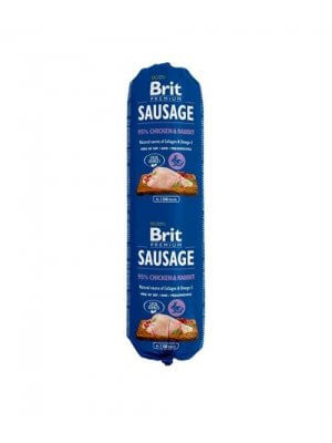 Brit Sausage Kurczak z Królikiem 0,8kg